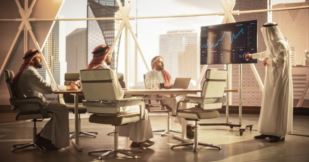 saudi,operations,manager,delivering,a,successful,presentation,about,a,lucrative